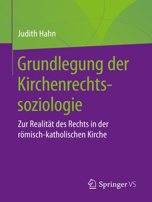 cover image of Grundlegung der Kirchenrechtssoziologie